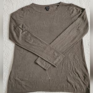 Eileen Fisher Sweater Womens Size S Brown Made Of Mainly Silk Long Sleeve